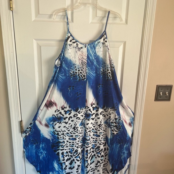 Women Plus Size Tropical Beach Summer Trendy Vacation Holiday Maxi Dress 18W - Picture 5 of 7